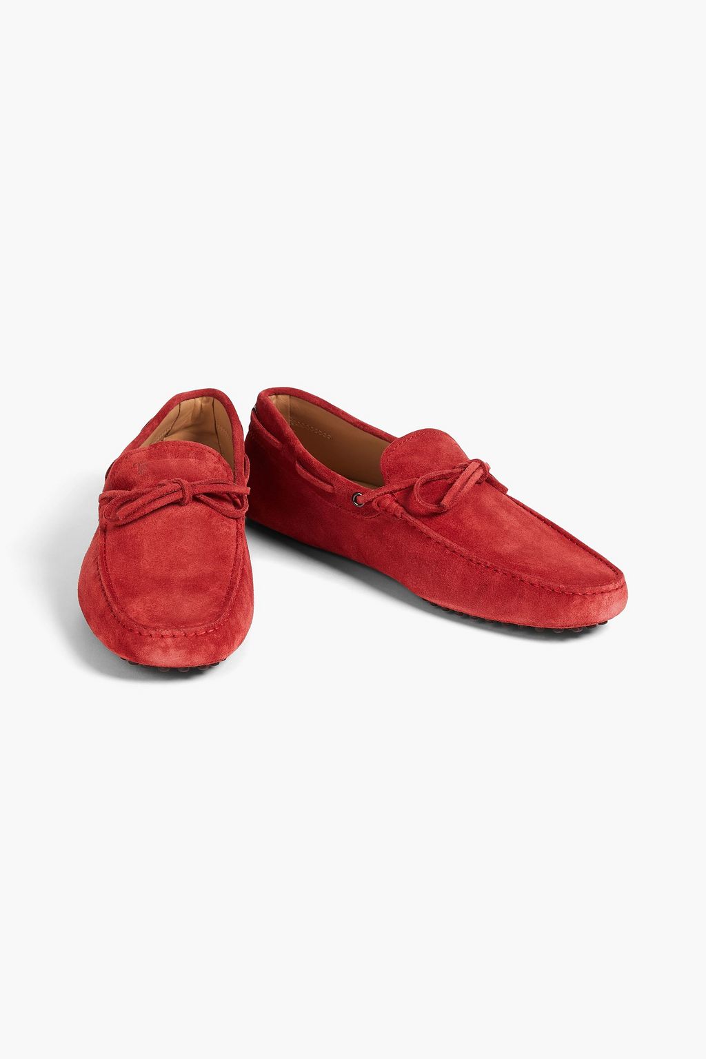 TOD'S حذاء قيادة من الجلد السويدي