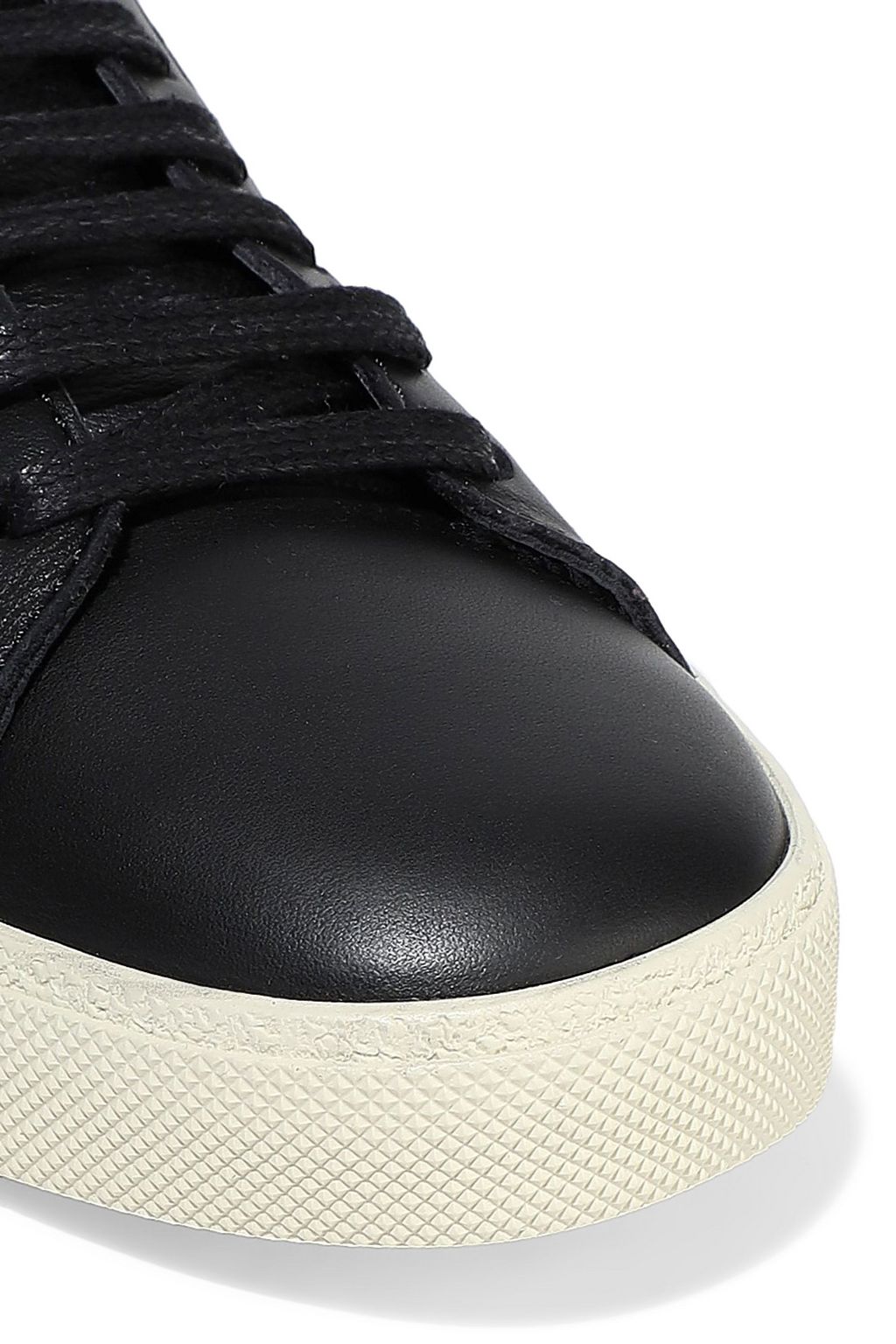 SAINT LAURENT Moon Plus embroidered leather sneakers