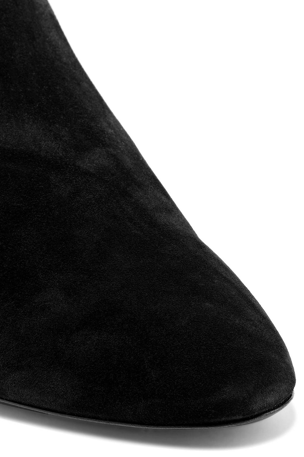 SAINT LAURENT Joplin buckled suede ankle boots