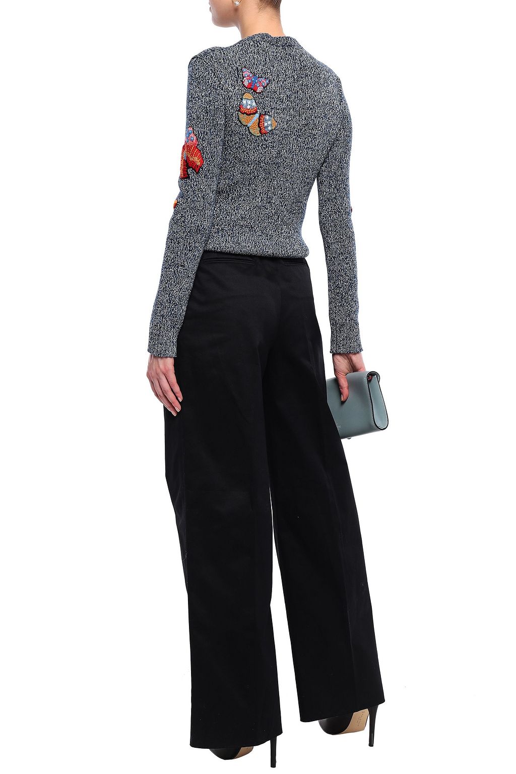 VALENTINO GARAVANI Cotton-gabardine wide-leg pants
