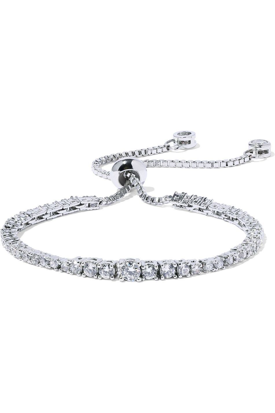 silver crystal bracelet