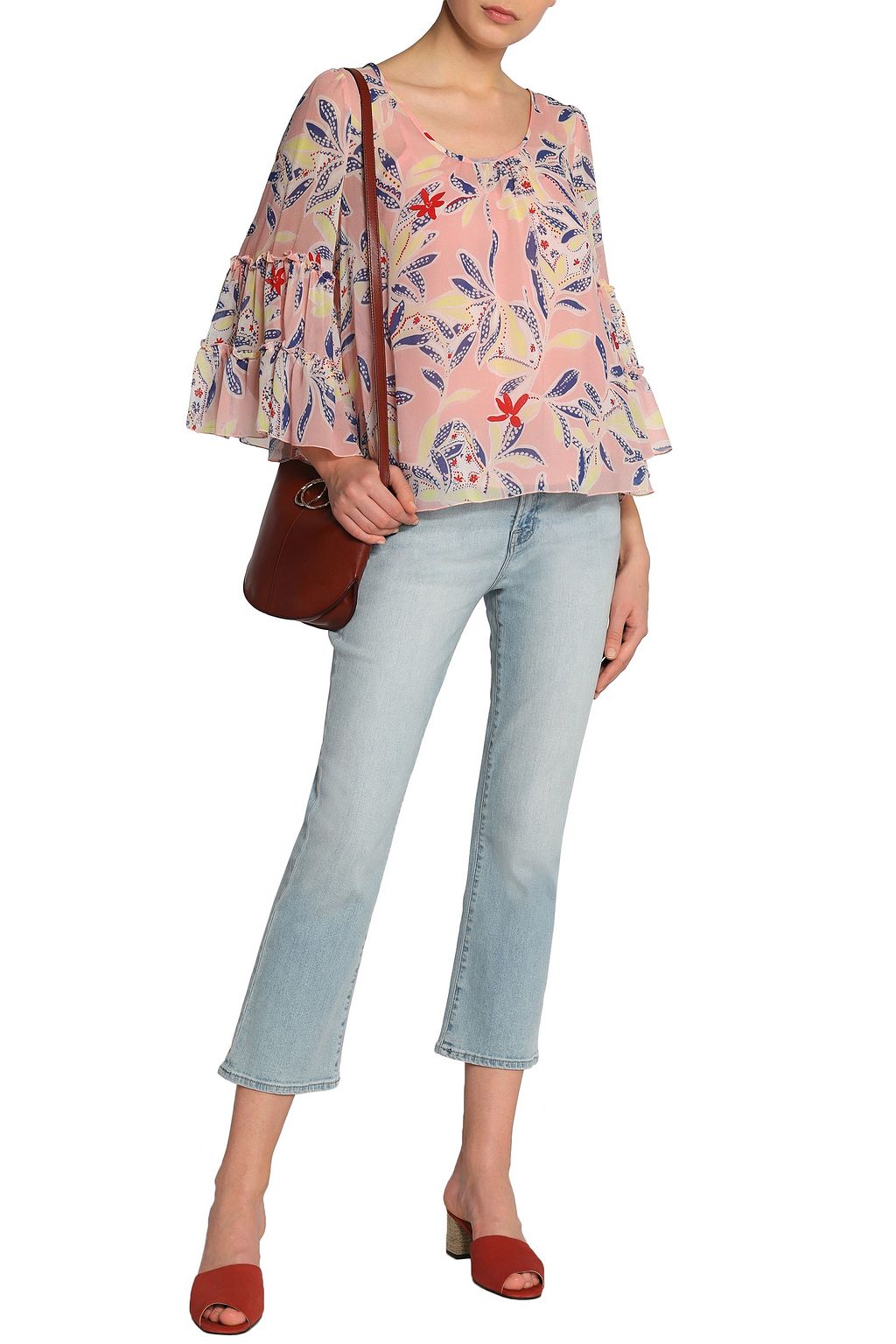 SEE BY CHLOÉ Floral-print silk crepe de chine top