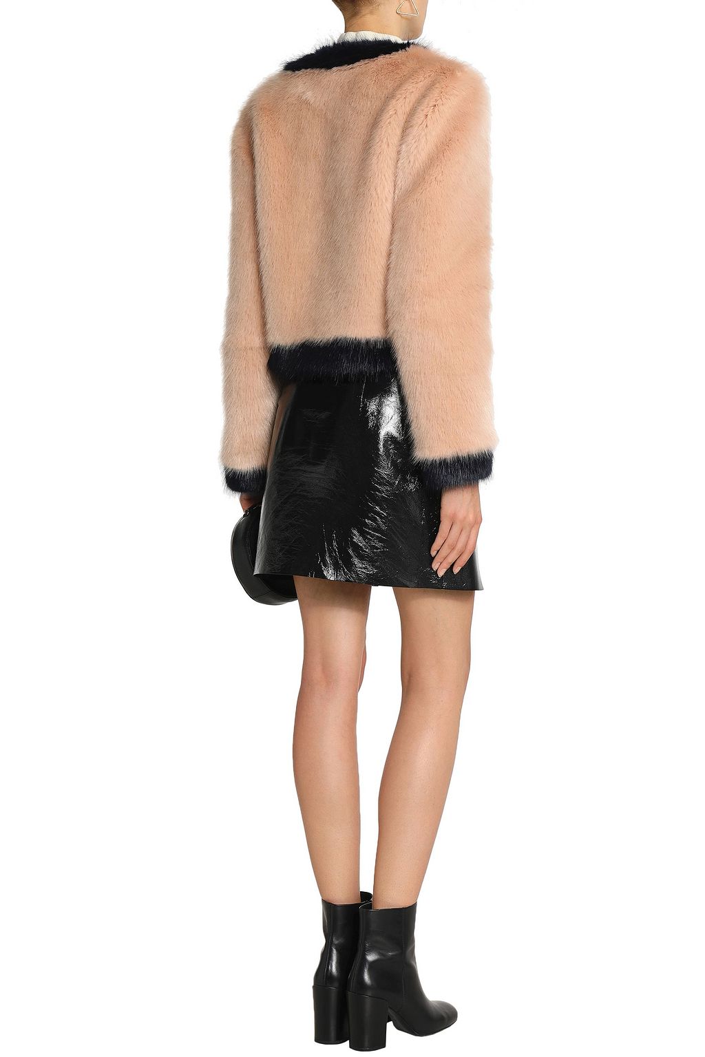SHRIMPS Two-tone faux fur coat