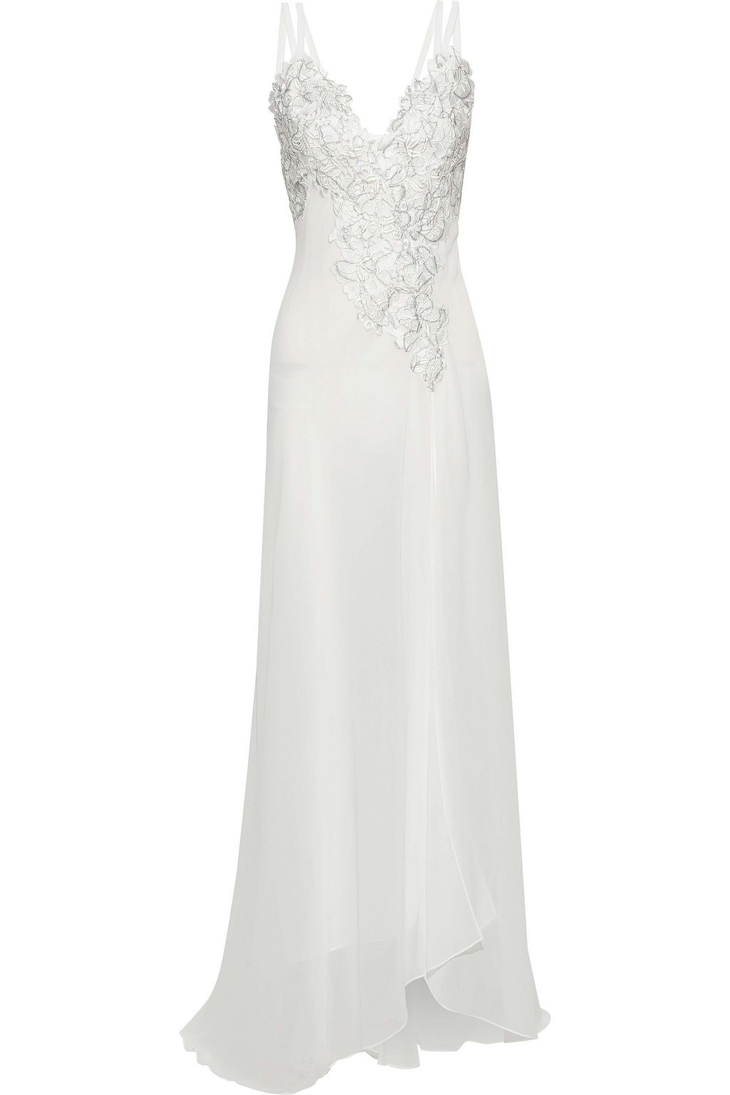 white versace gown