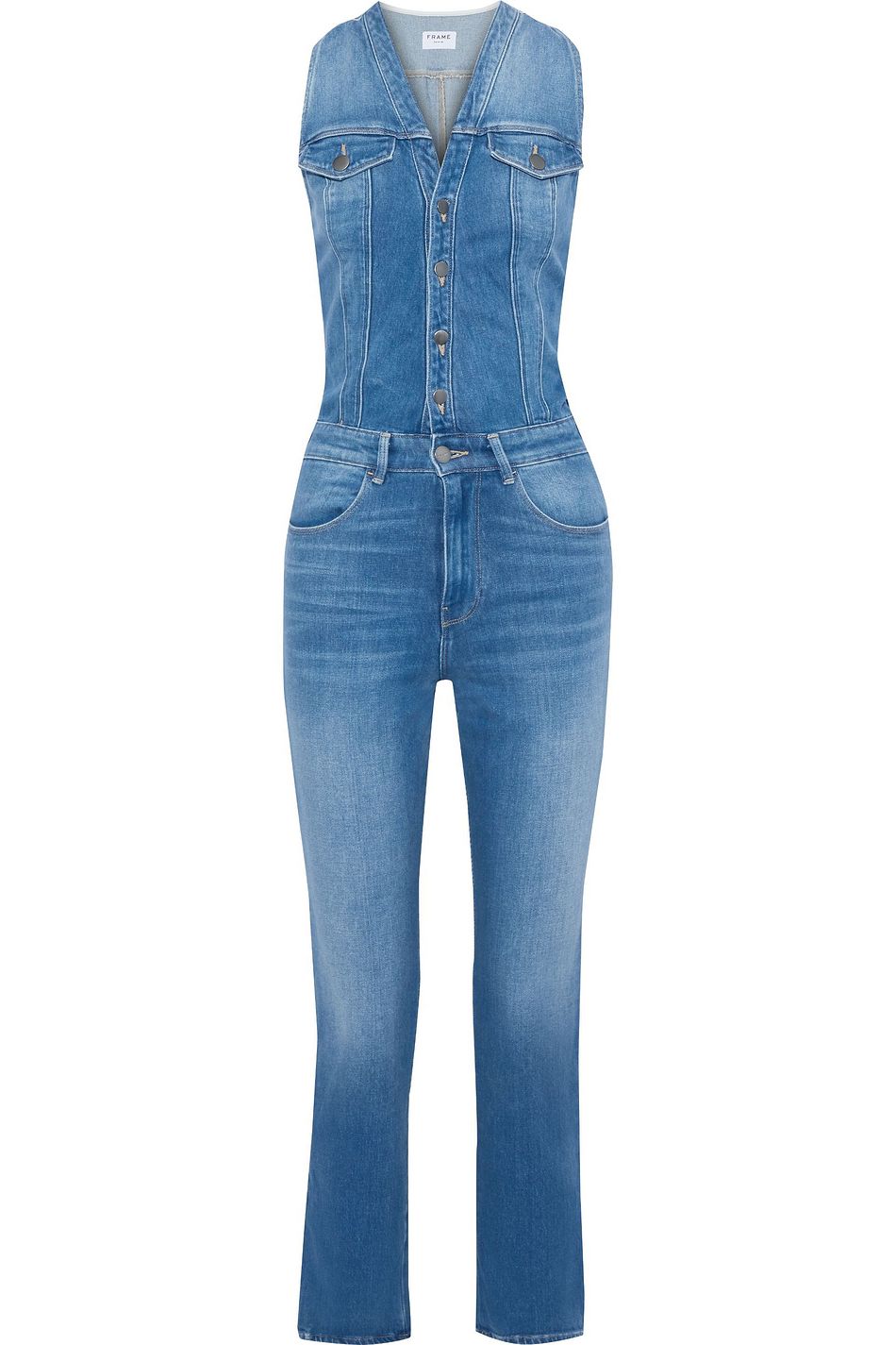 denim jumpsuit designer