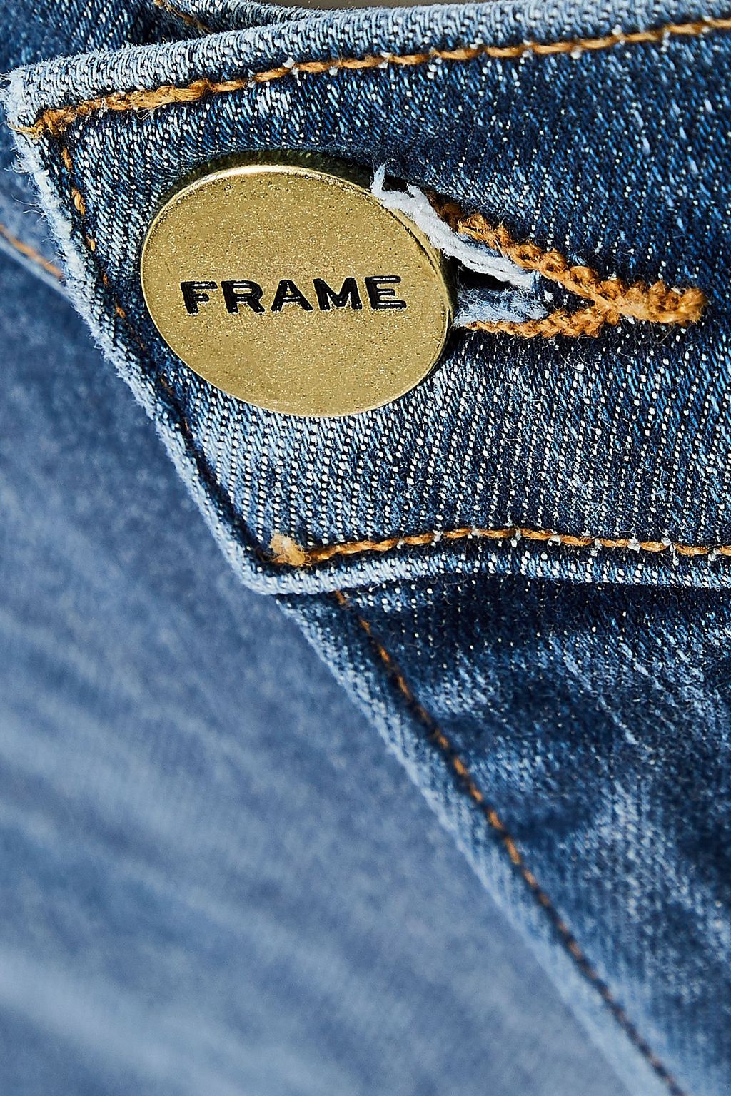 FRAME Le Skinny de Jeanne cropped distressed mid-rise skinny jeans