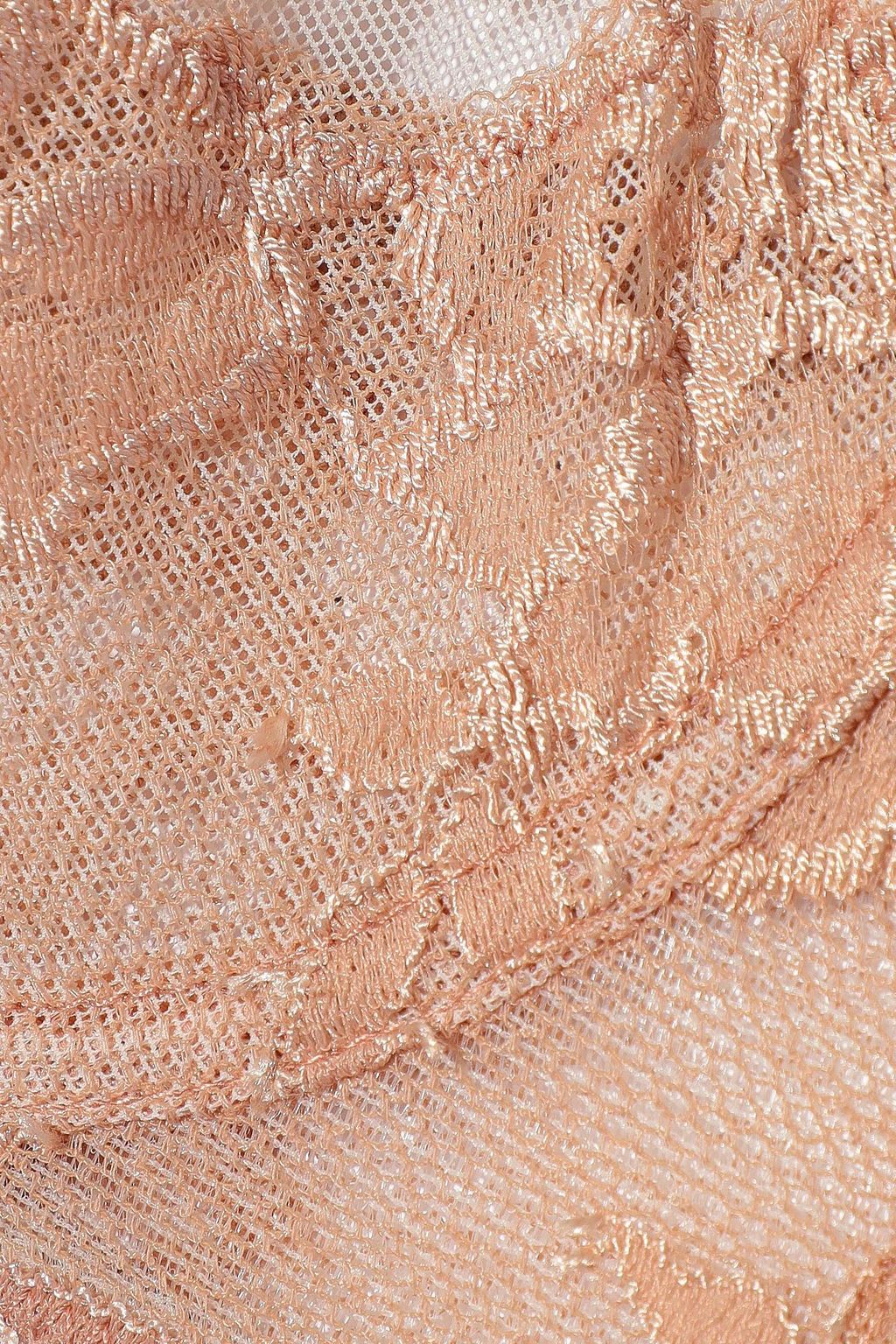 LA PERLA Privilege tulle-trimmed stretch-Leavers lace soft-cup bra