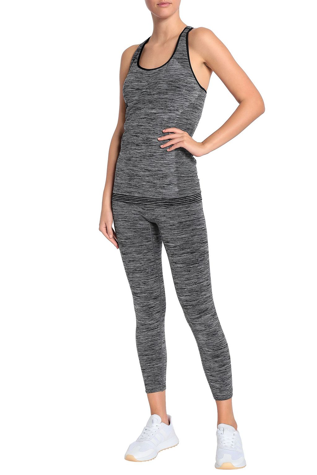 PEPPER & MAYNE Mélange tech-jersey tank