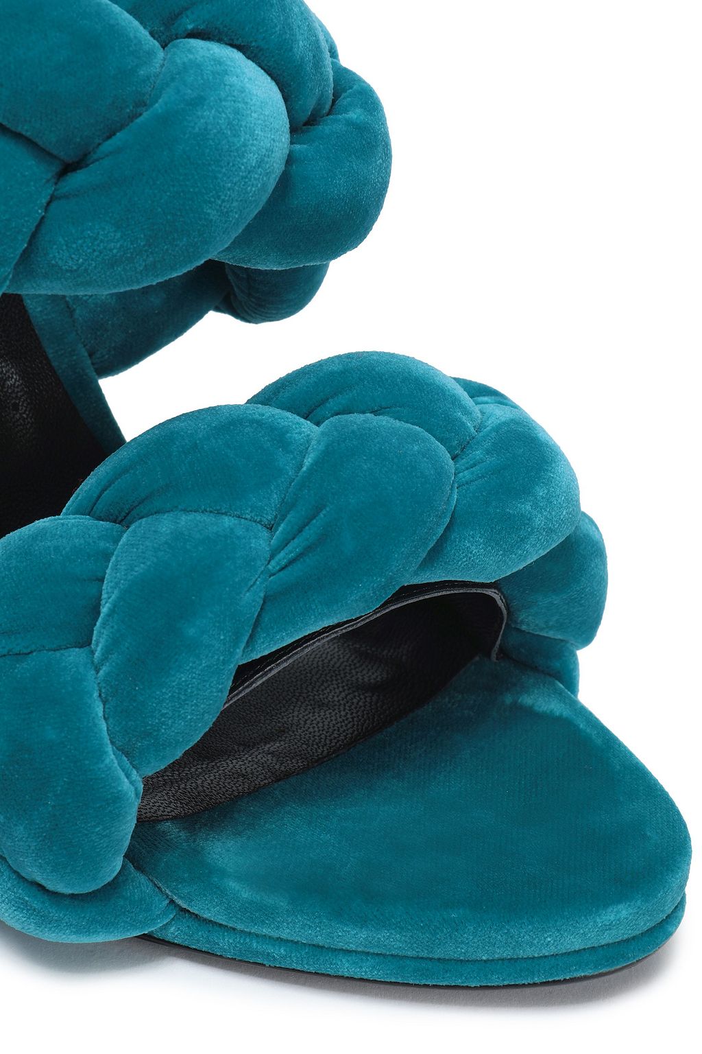 MARCO DE VINCENZO Braided velvet sandals