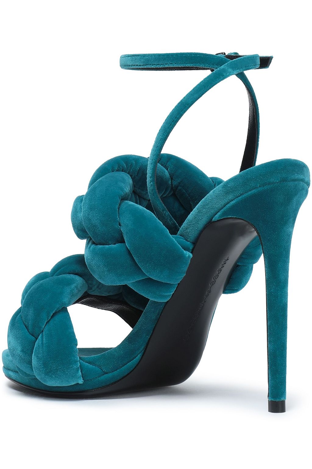 MARCO DE VINCENZO Braided velvet sandals