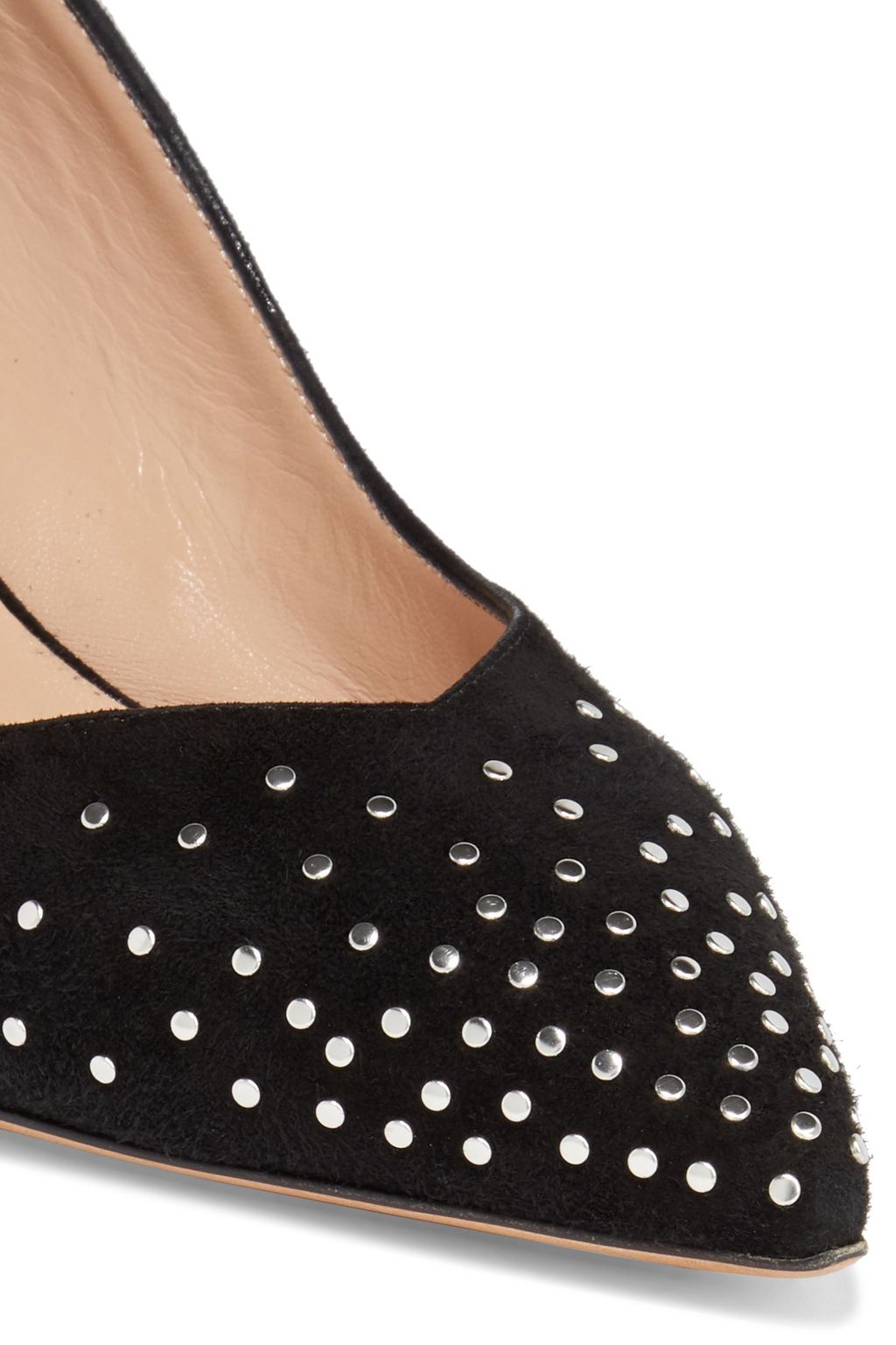 VALENTINO GARAVANI Studded suede slingback pumps