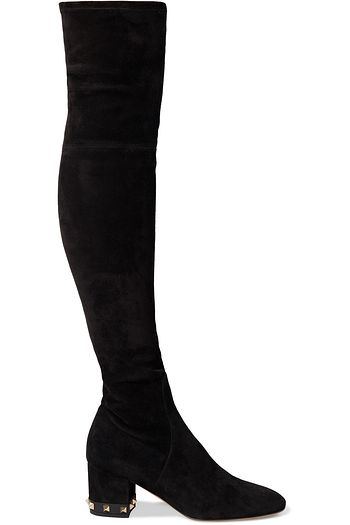 valentino suede over the knee boots