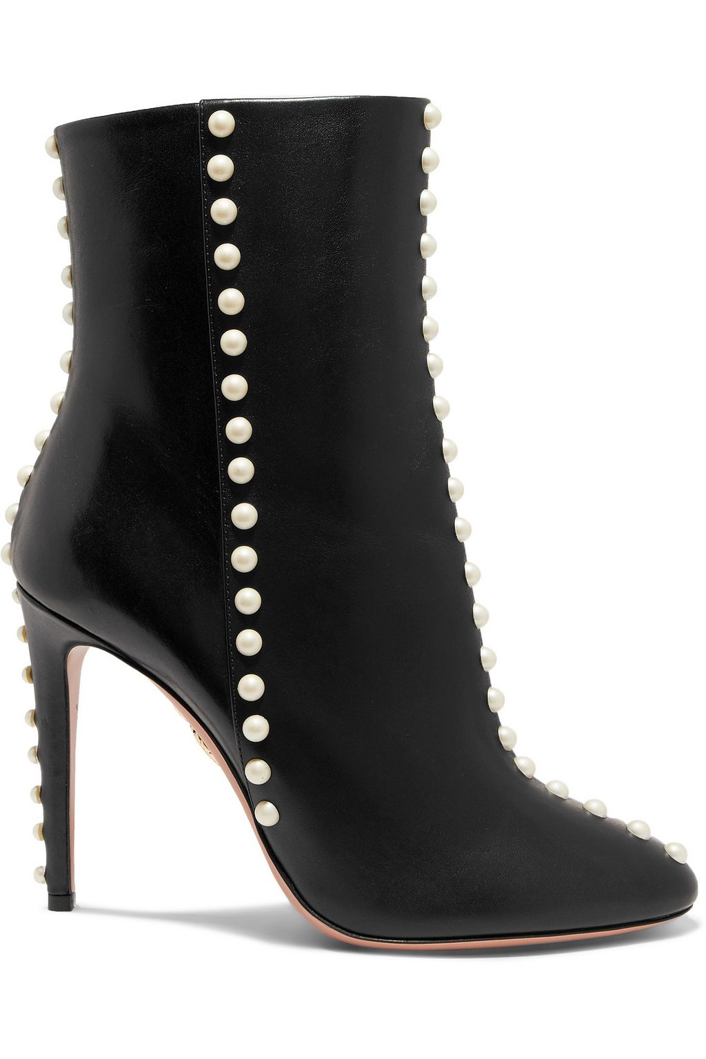 pearl embellished boots