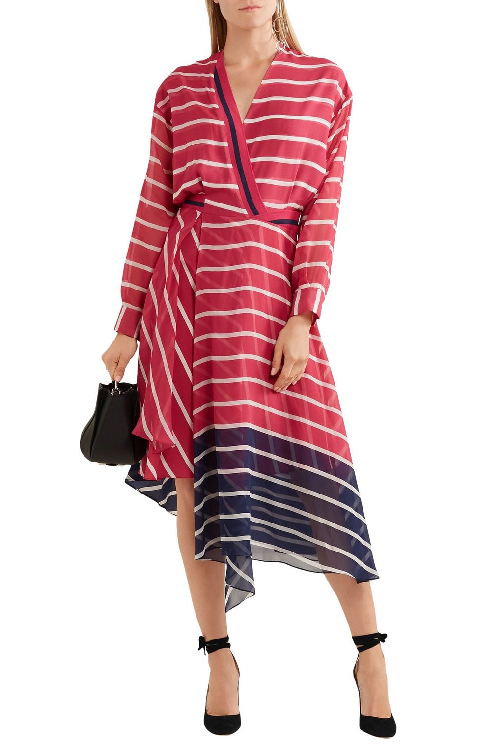 GIANVITO ROSSI 105 lace-up suede slingback pumps