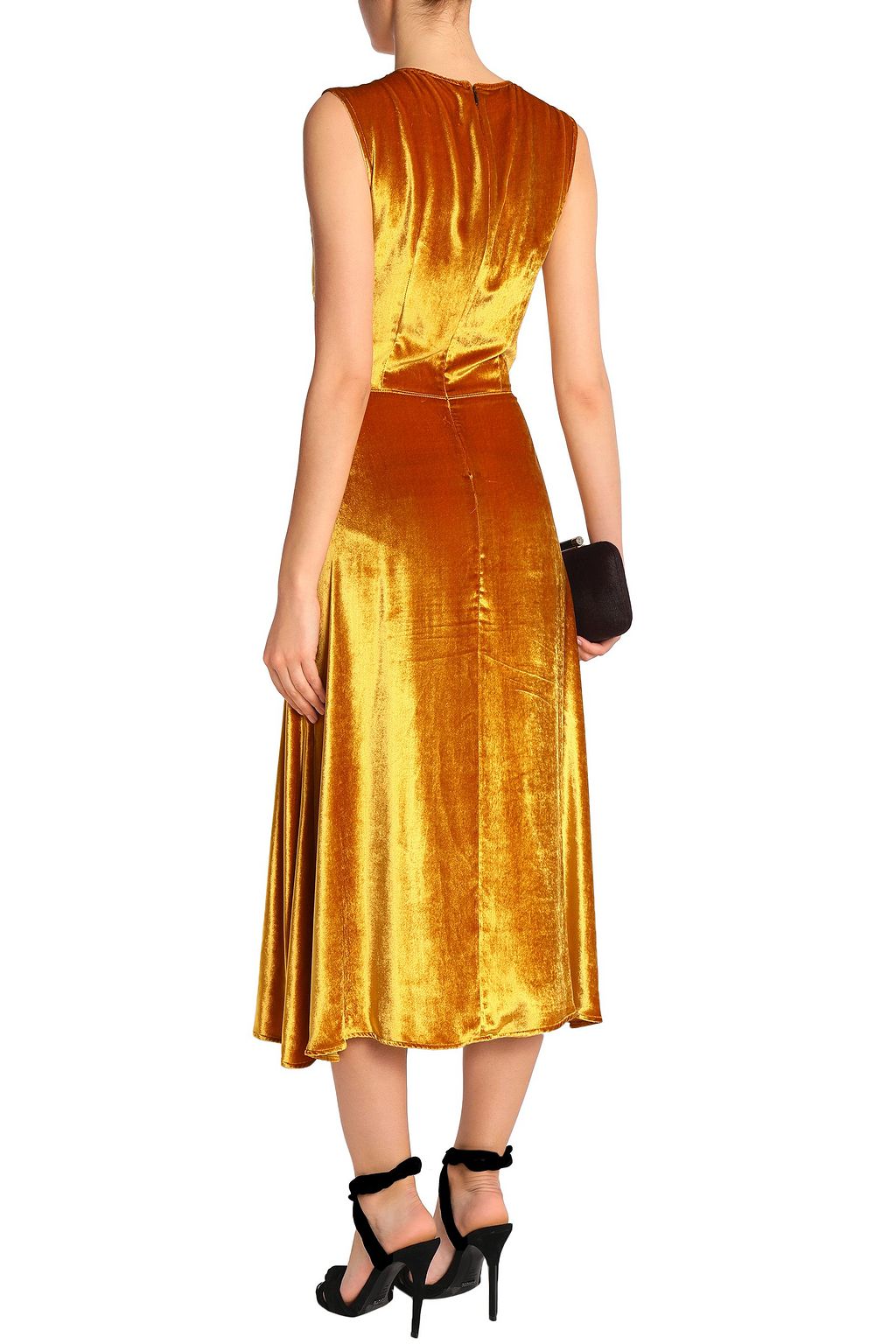 TOME Metallic chenille midi dress