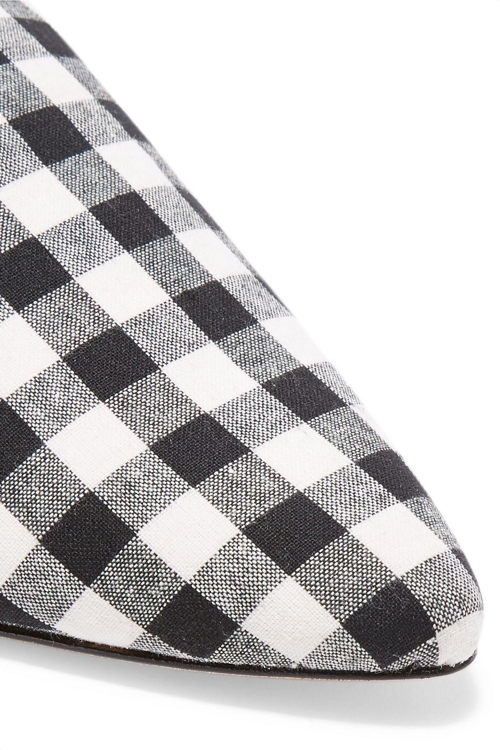 SAM EDELMAN Augustine gingham canvas slippers