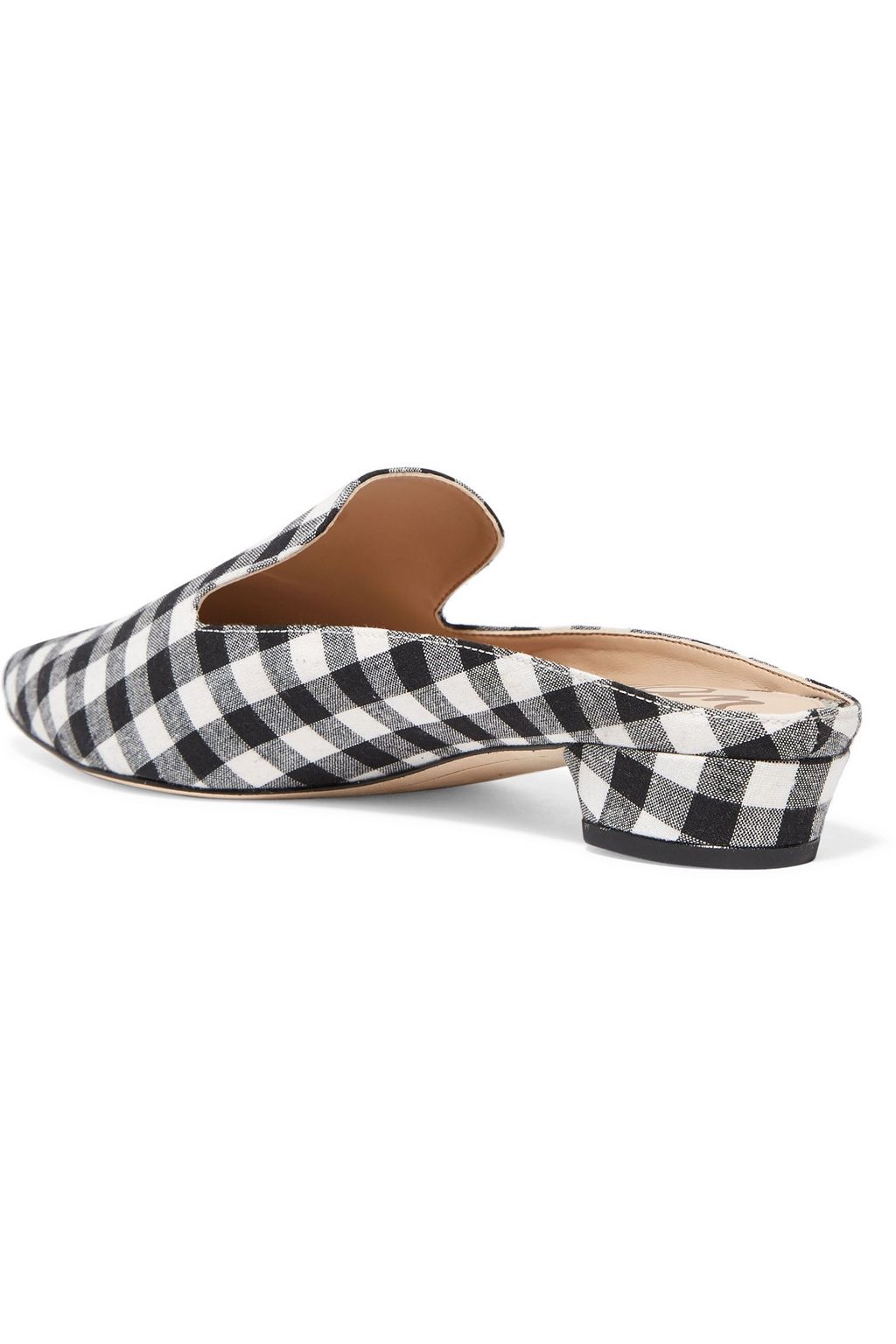 SAM EDELMAN Augustine gingham canvas slippers