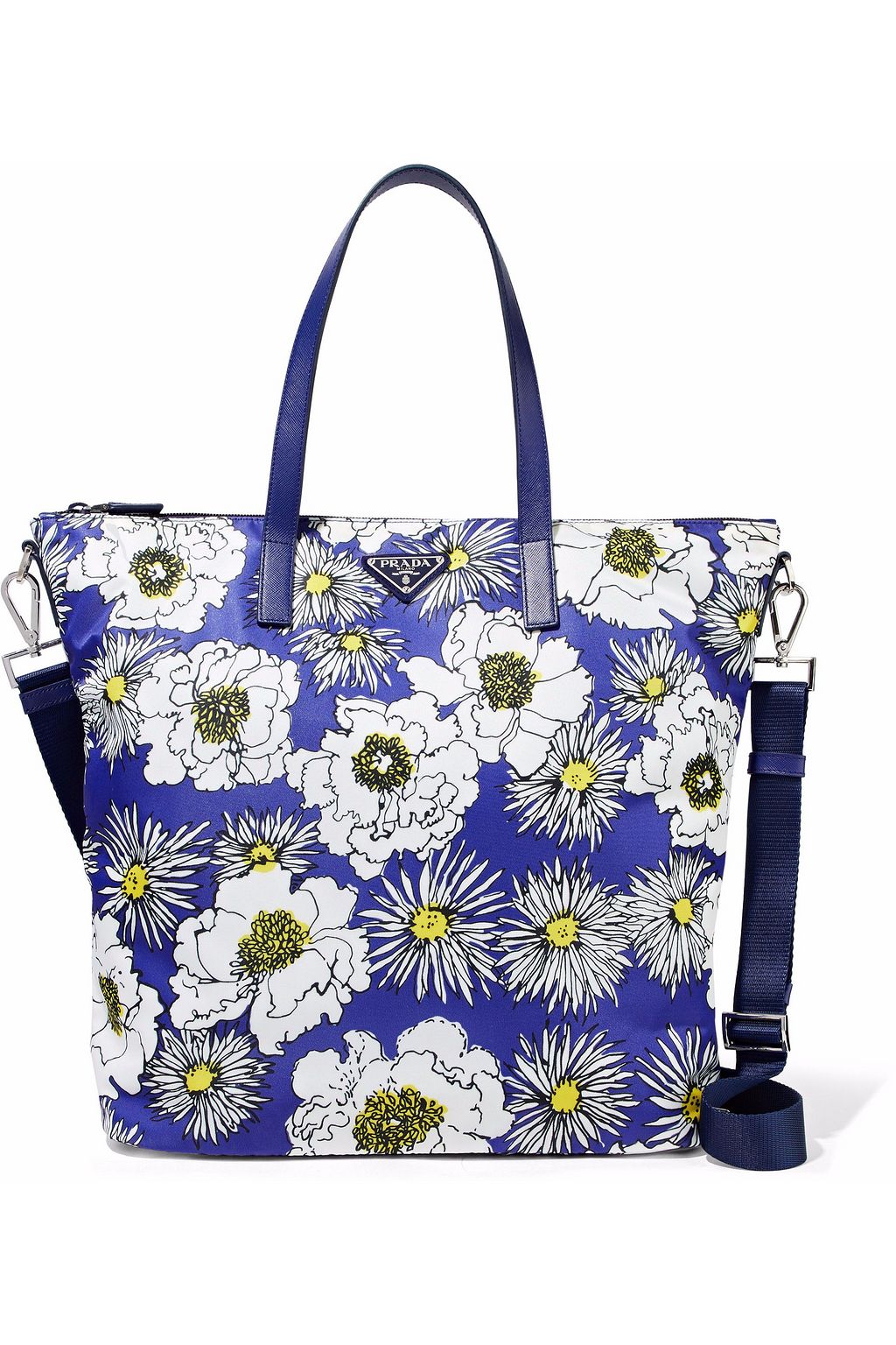 prada floral tote
