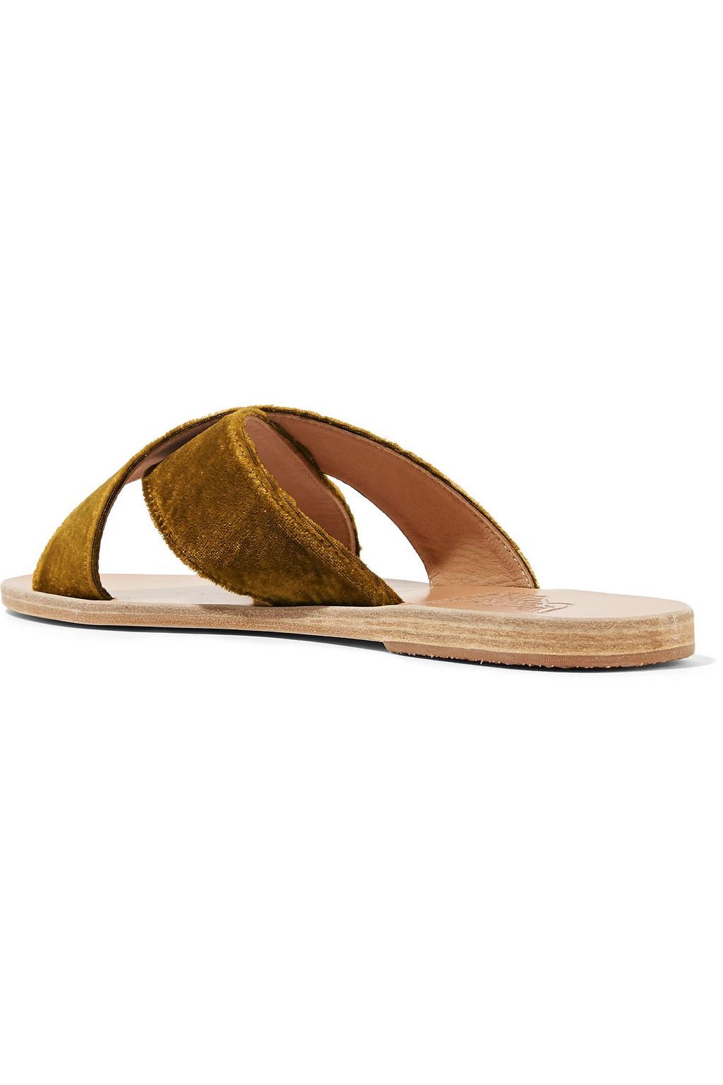 ANCIENT GREEK SANDALS Thais satin slides