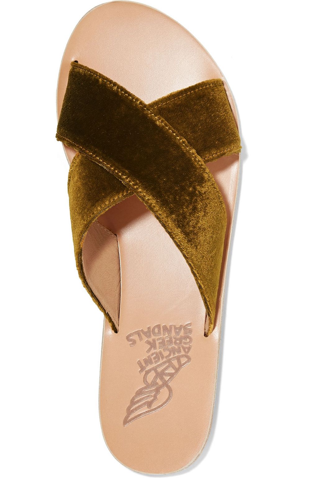 ANCIENT GREEK SANDALS Thais satin slides