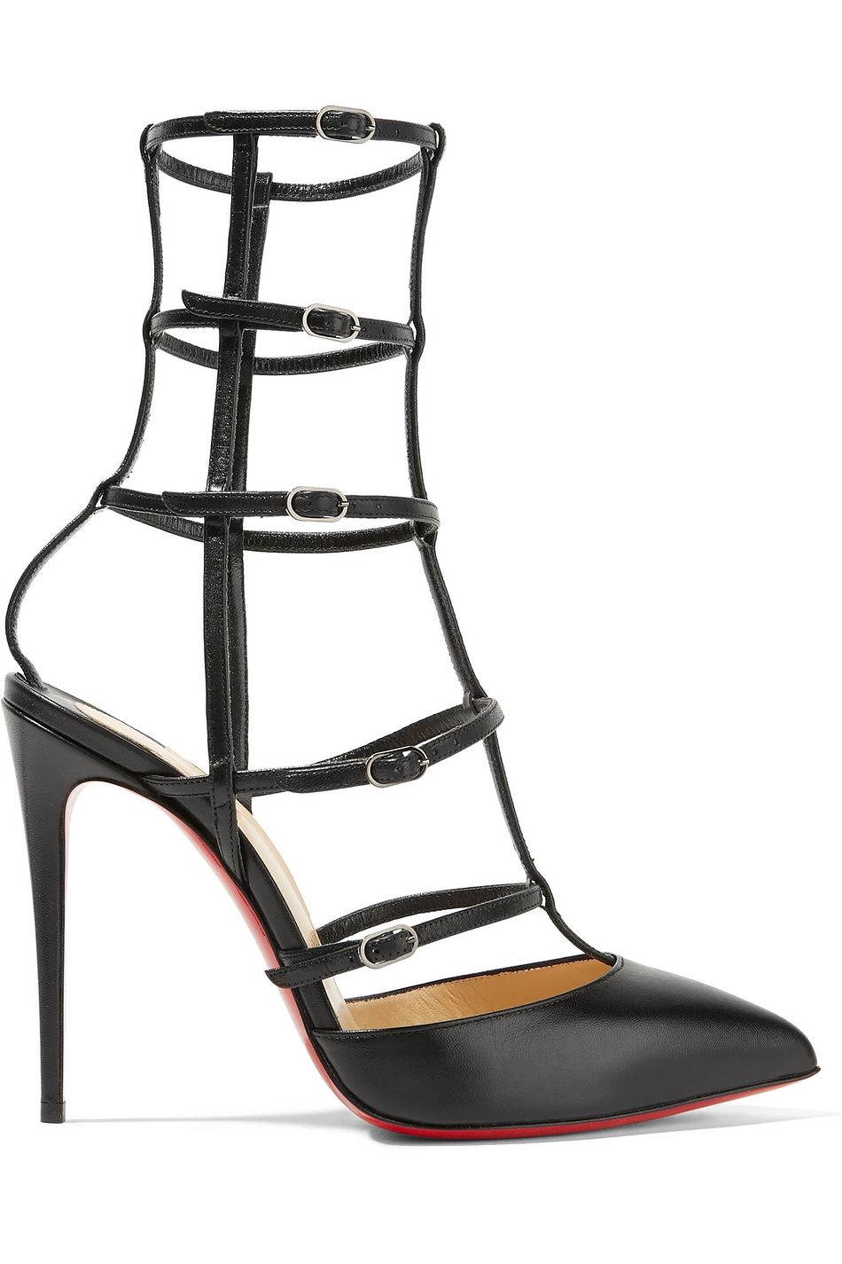 fashion leather slope heel boots
