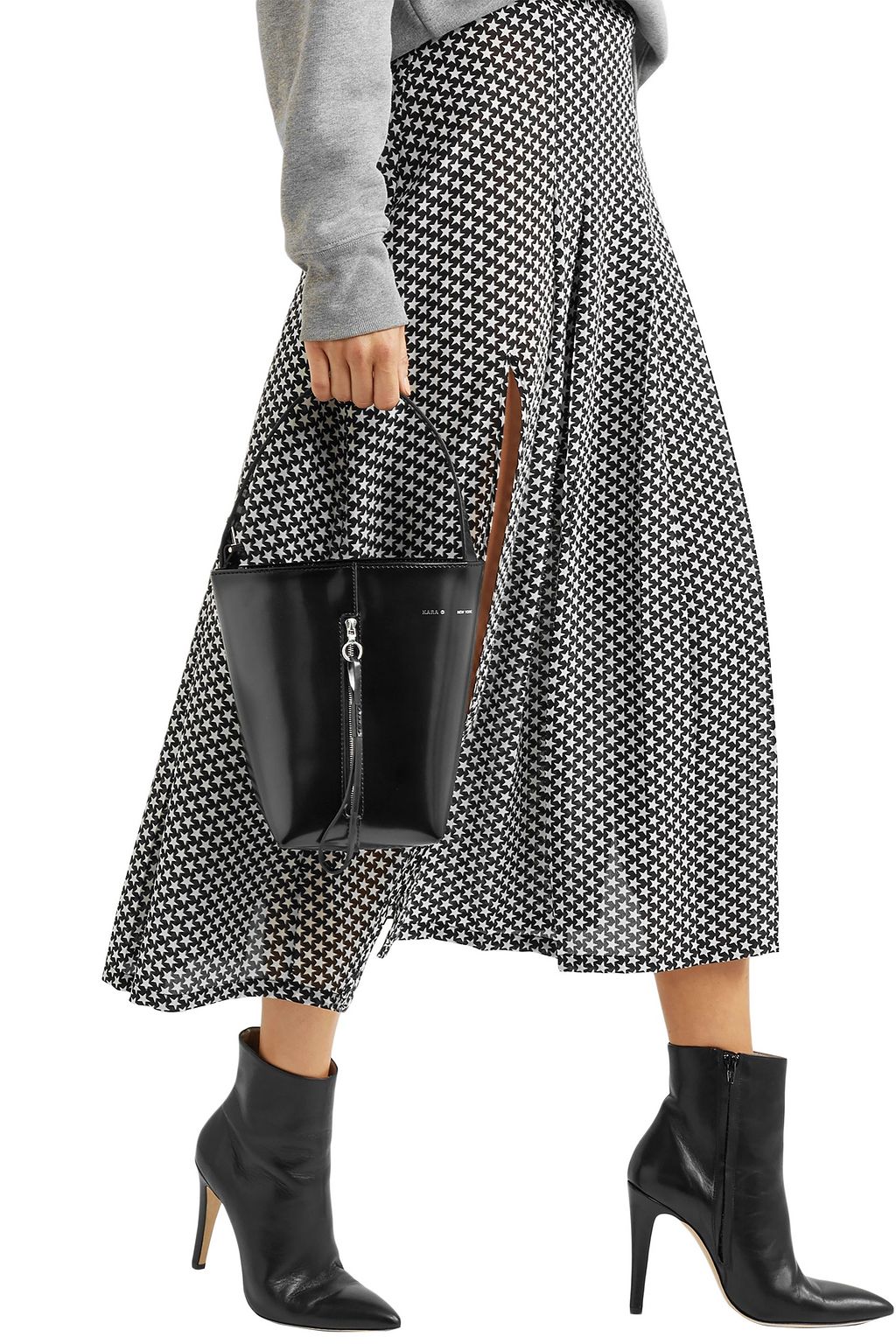 kara leather bucket bag
