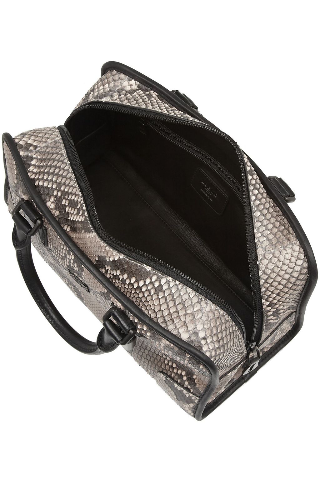 LOEWE Amazona leather-trimmed python tote
