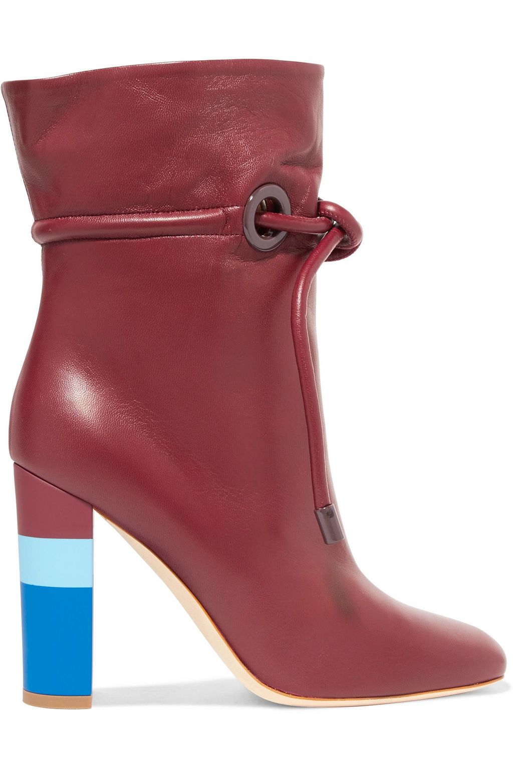 burgundy color boots