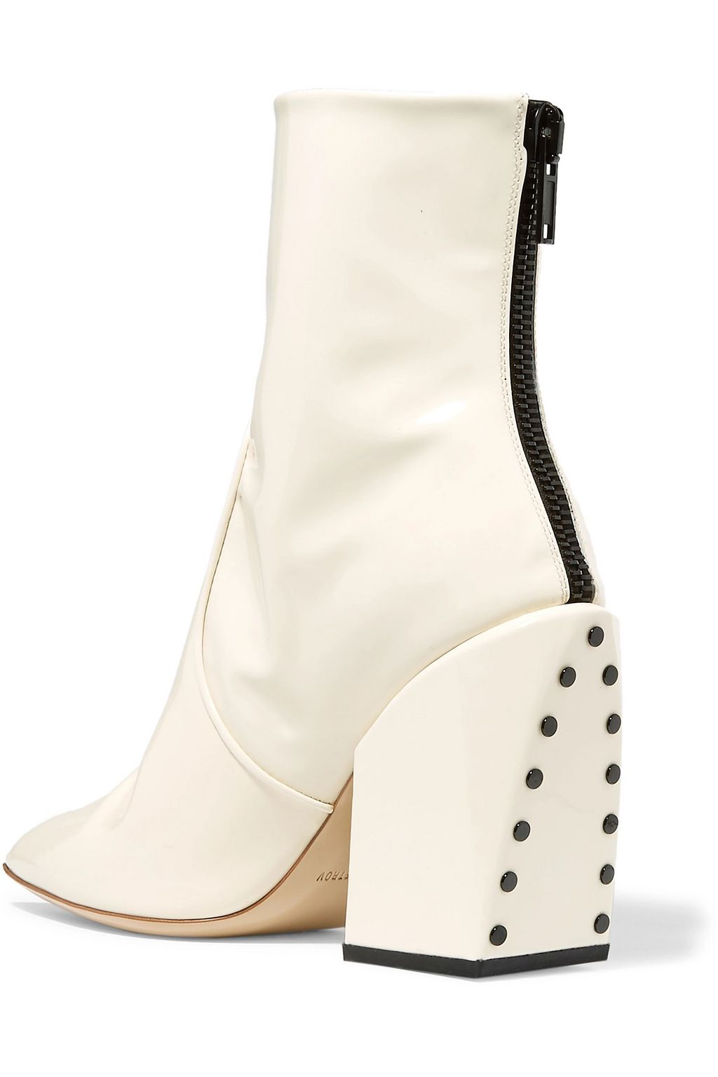 PETAR PETROV Solar studded patent-leather ankle boots