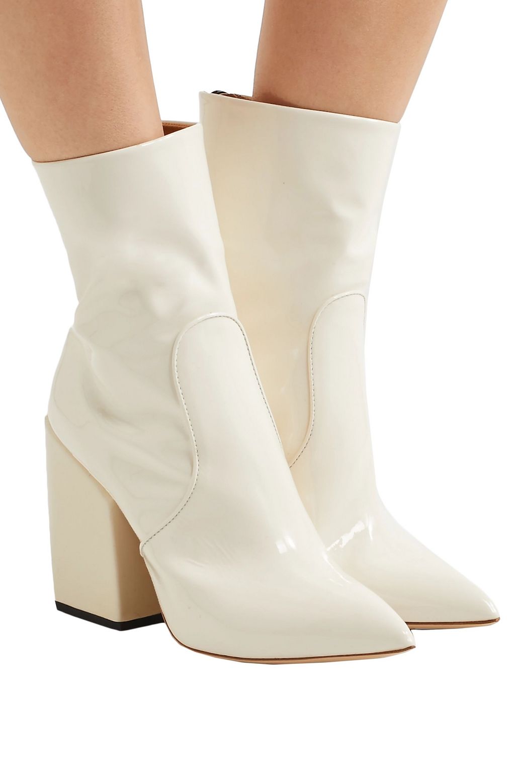 PETAR PETROV Solar studded patent-leather ankle boots