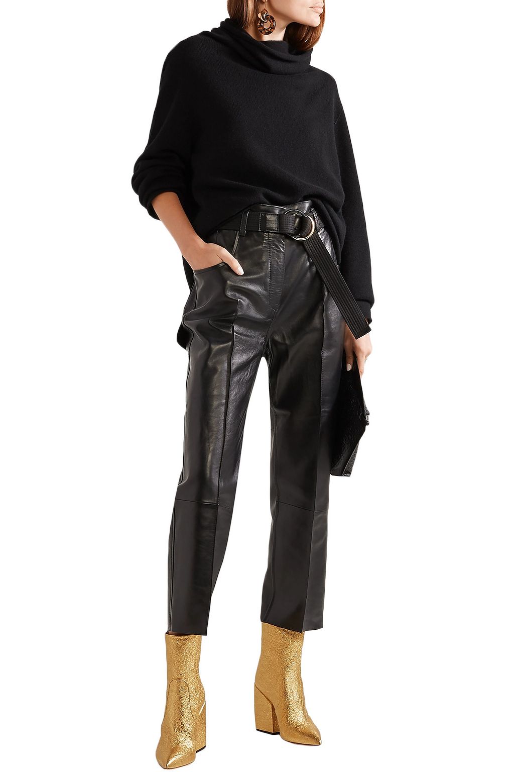 PETAR PETROV Solar metallic cracked-leather ankle boots