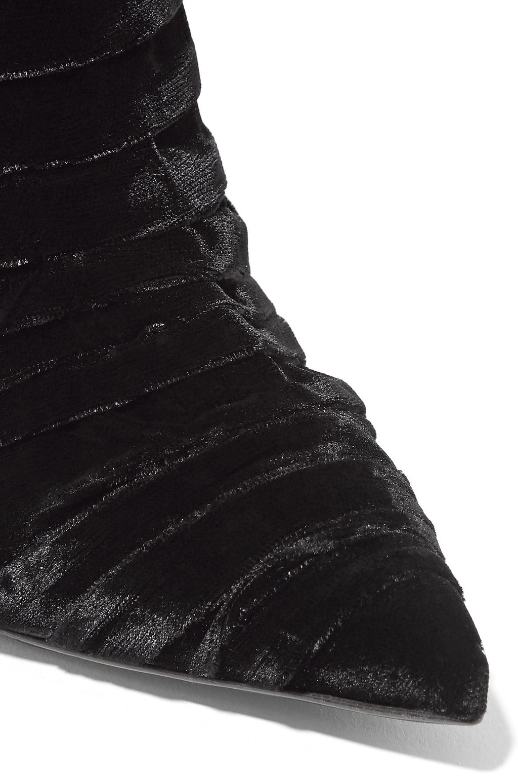 TOM FORD Ruched velvet knee boots