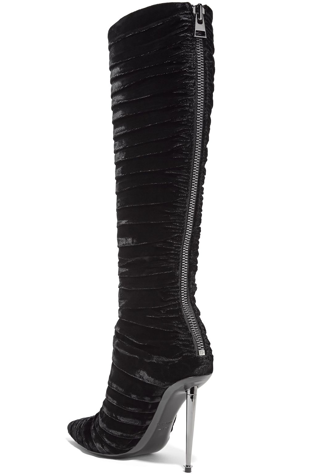 TOM FORD Ruched velvet knee boots