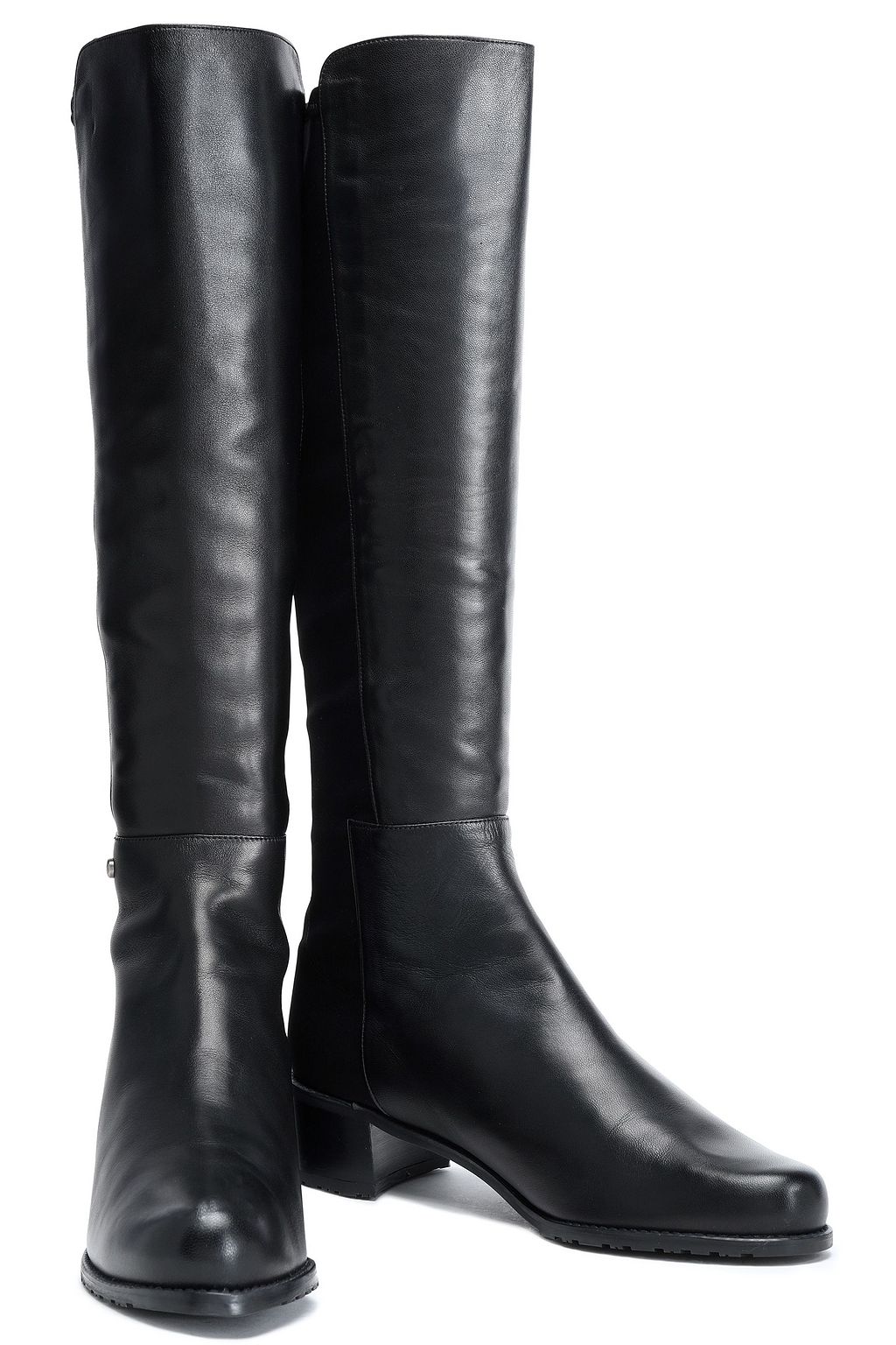 STUART WEITZMAN Mezzamezza City leather and neoprene knee boots