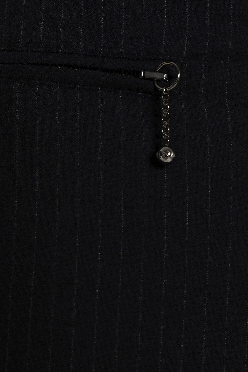 NINA RICCI Pinstriped wool-blend slim-leg pants