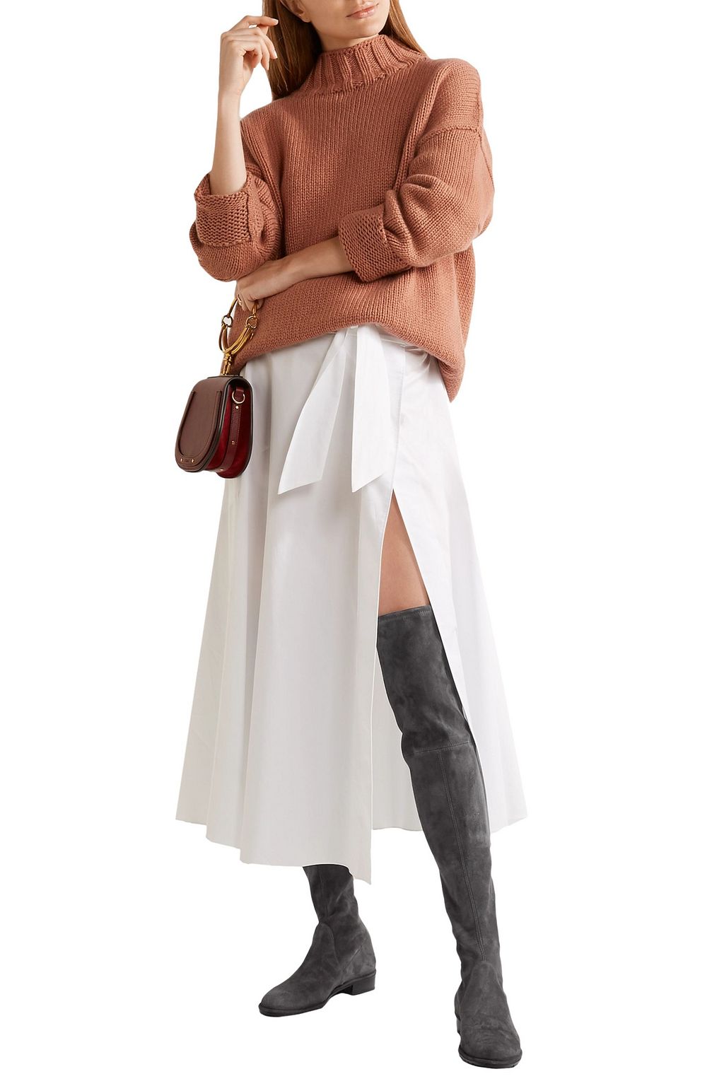 STUART WEITZMAN Suede over-the-knee boots