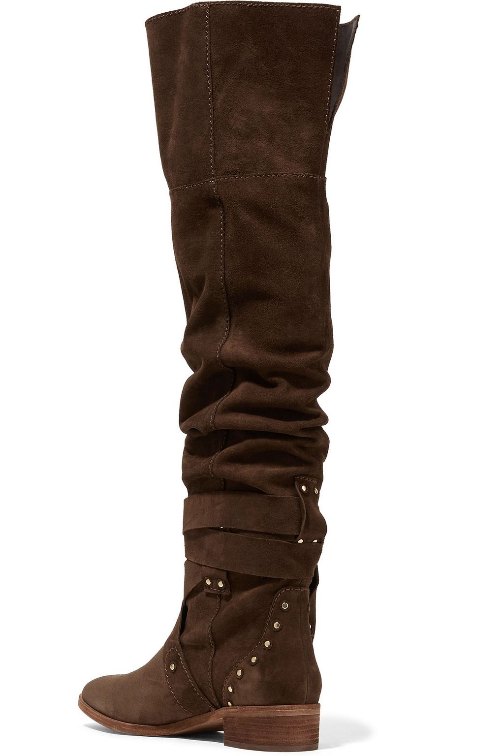SEE BY CHLOÉ Dasha Dakar studded suede over-the-knee boots
