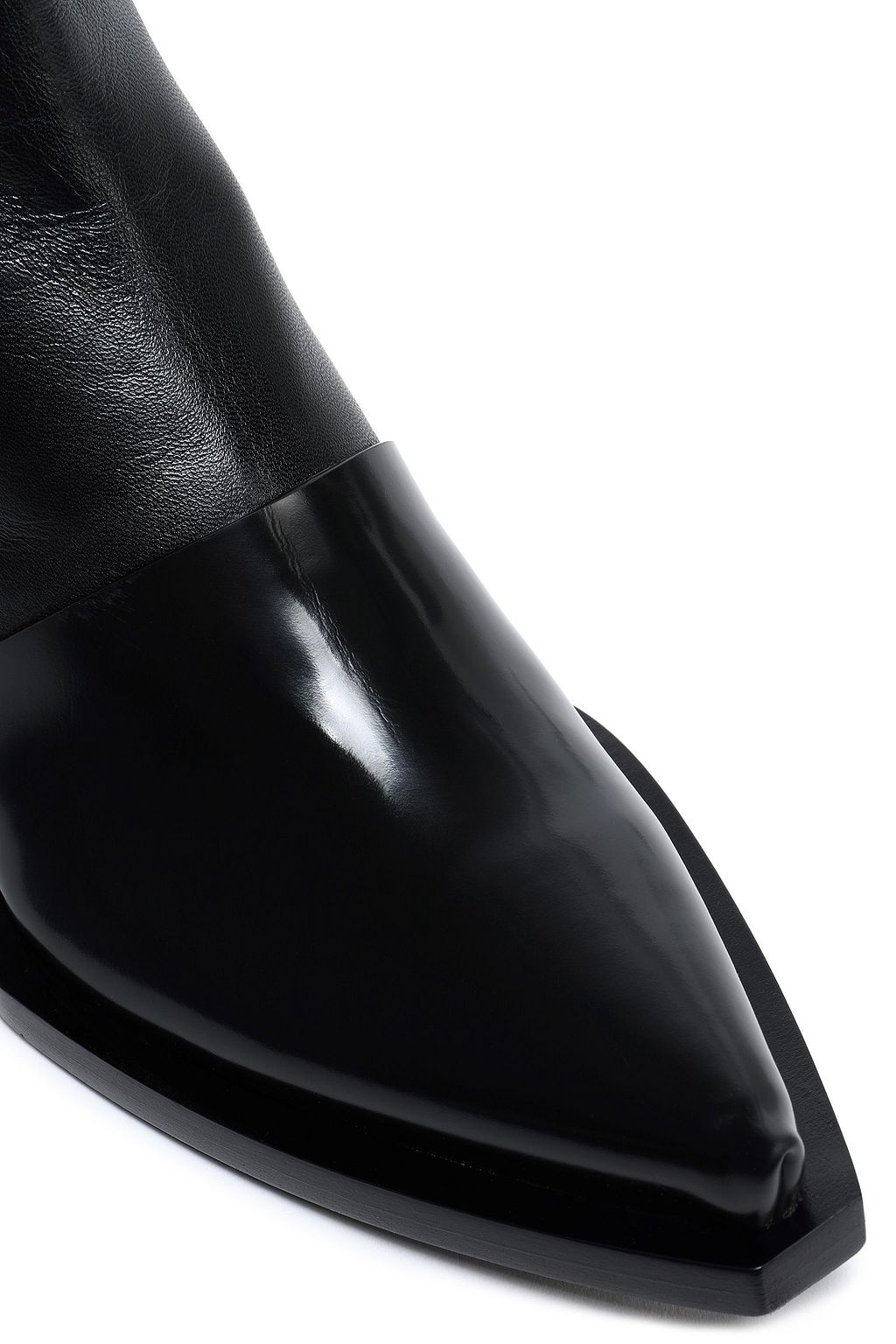 PROENZA SCHOULER Patent and smooth-leather ankle boots