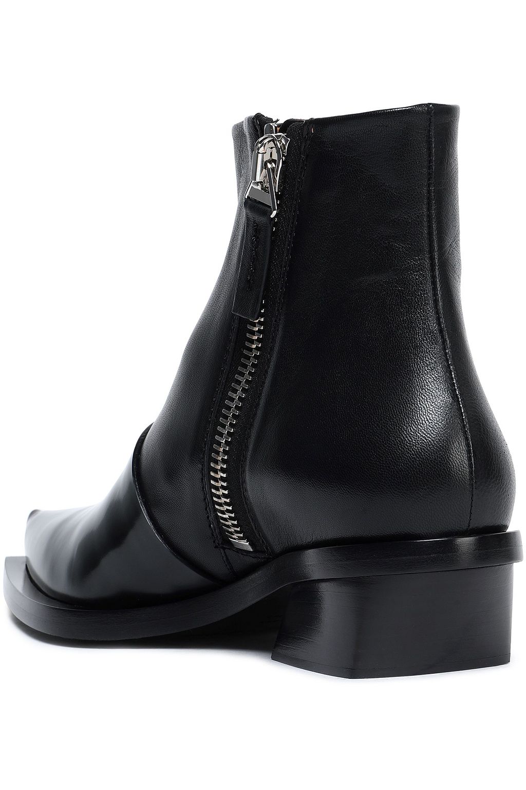 PROENZA SCHOULER Patent and smooth-leather ankle boots