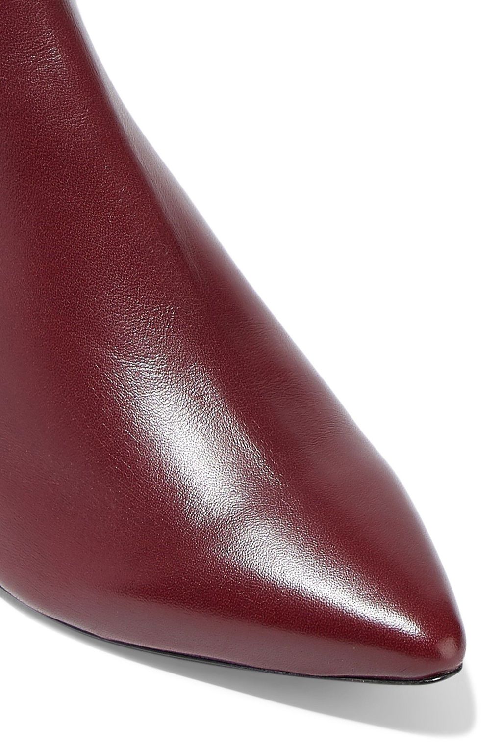PROENZA SCHOULER Knotted suede-trimmed leather ankle boots