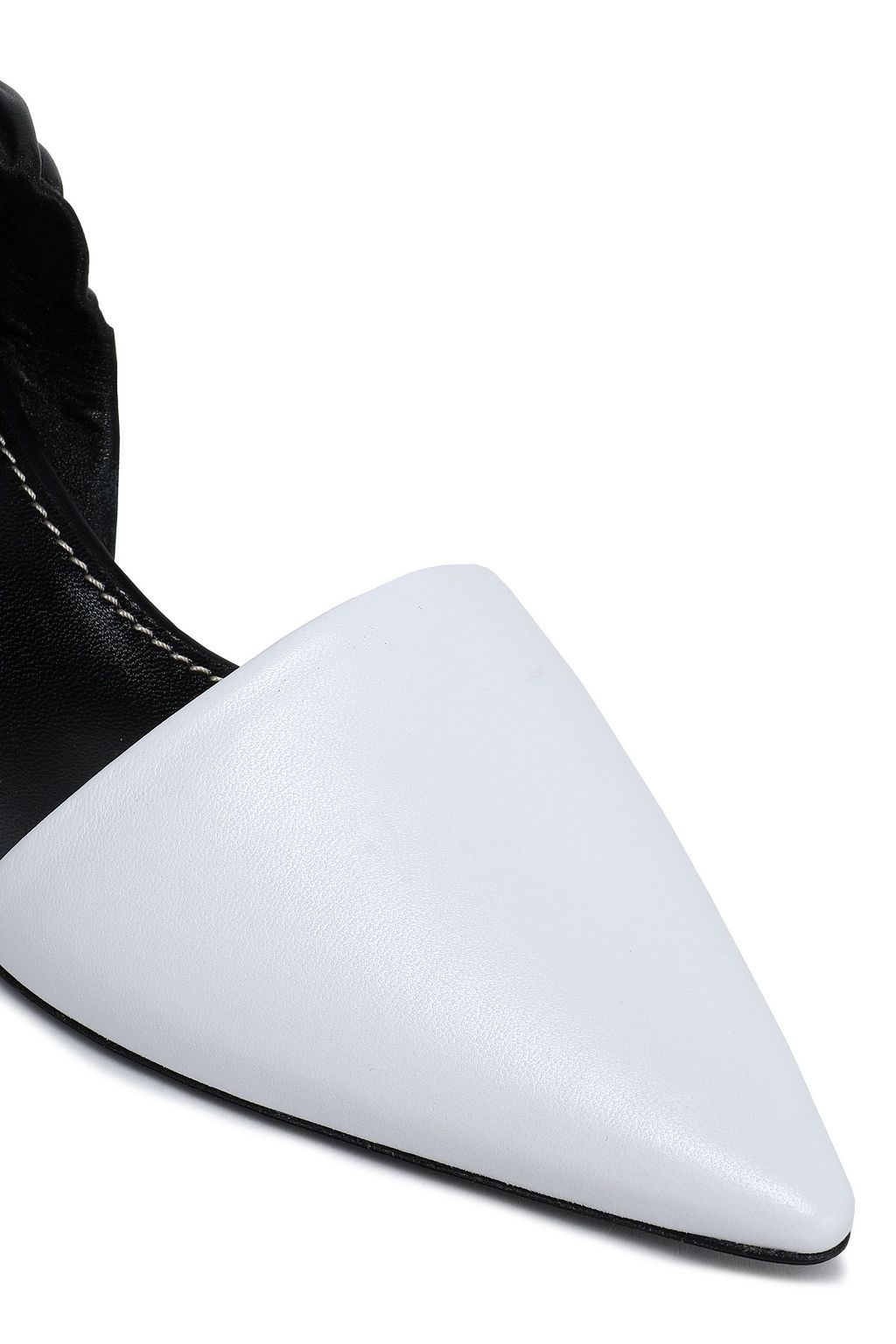 leather slingback mules