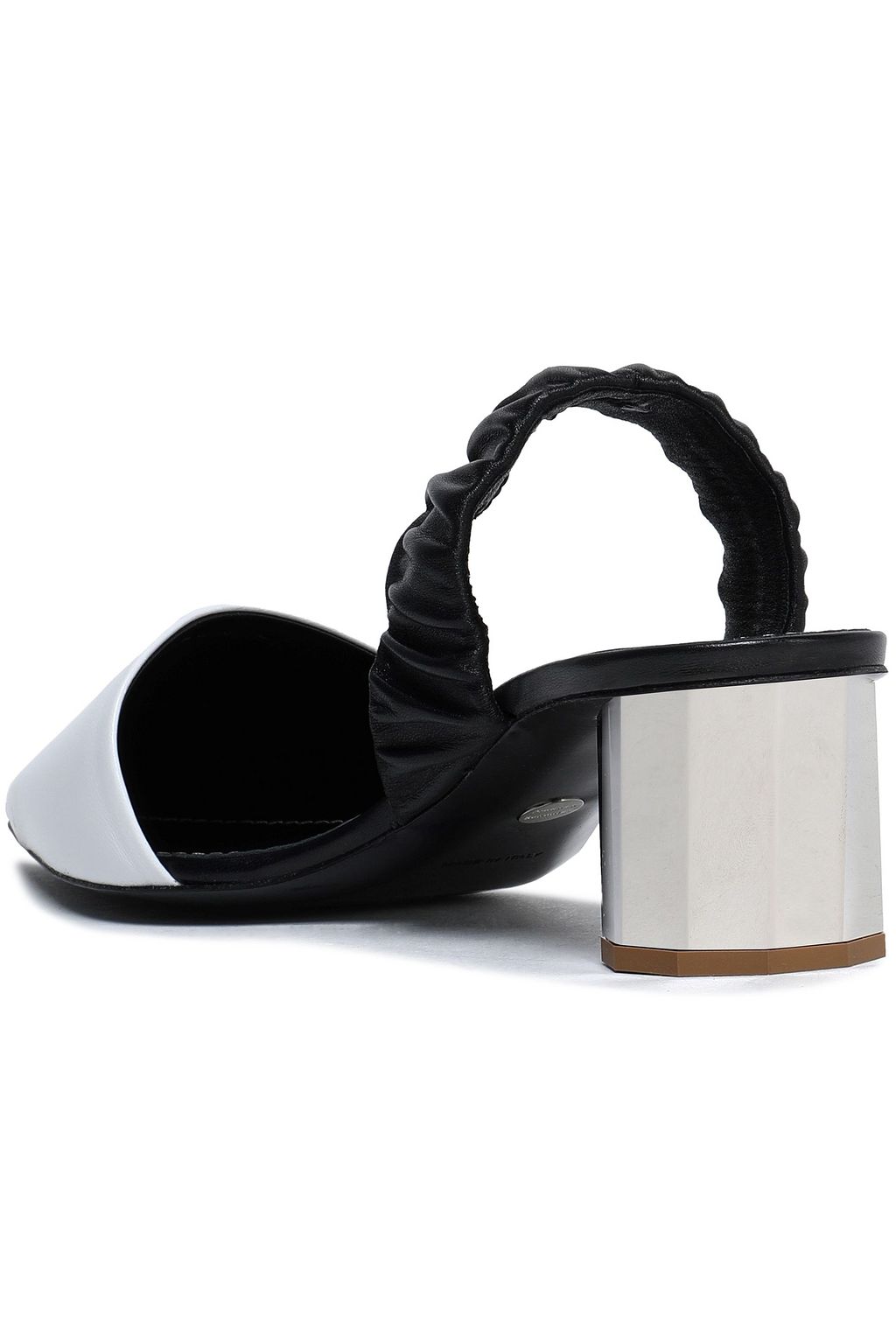 leather slingback mules