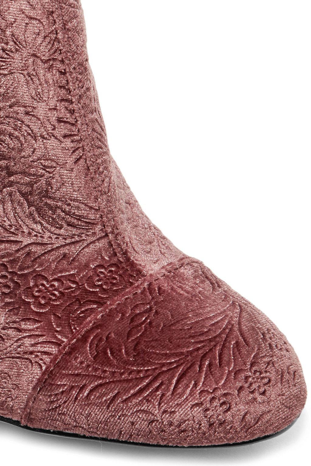 SAM EDELMAN Case embossed velvet ankle boots
