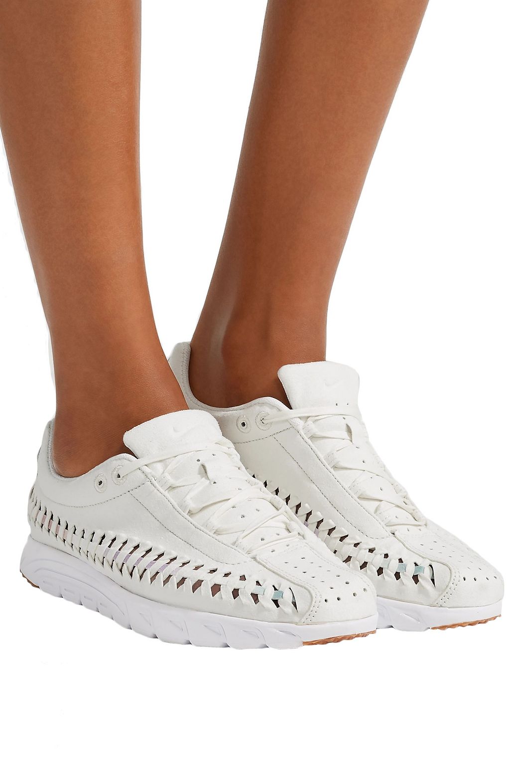 NIKE Mayfly whipstitched suede sneakers