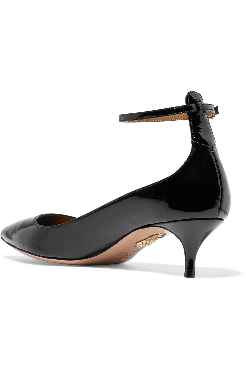 AQUAZZURA Kisha patent-leather pumps