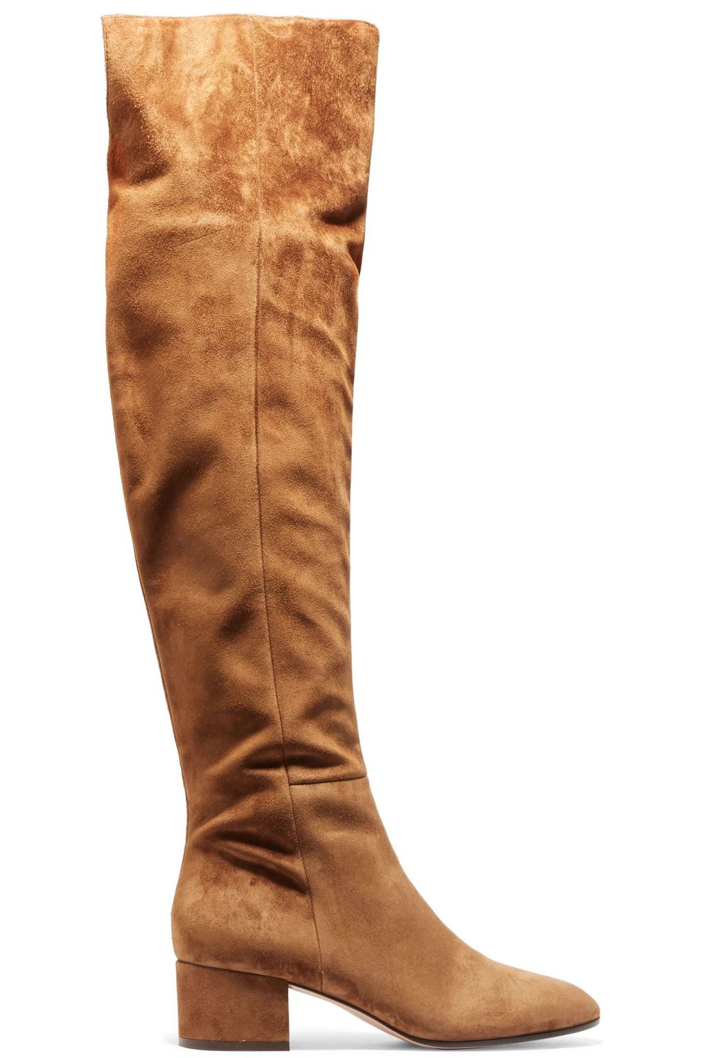 light beige knee high boots