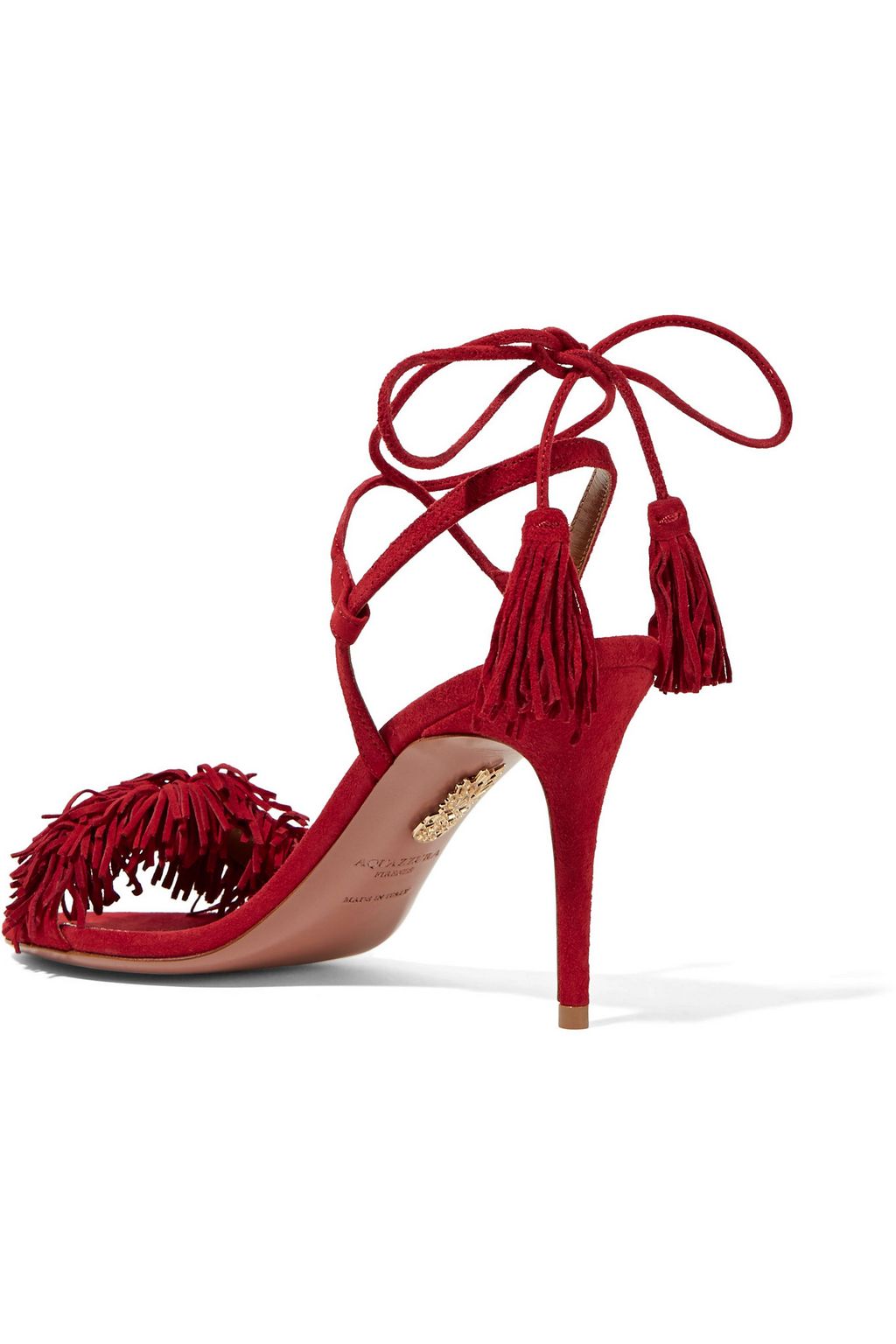 AQUAZZURA Wild Thing fringed suede sandals