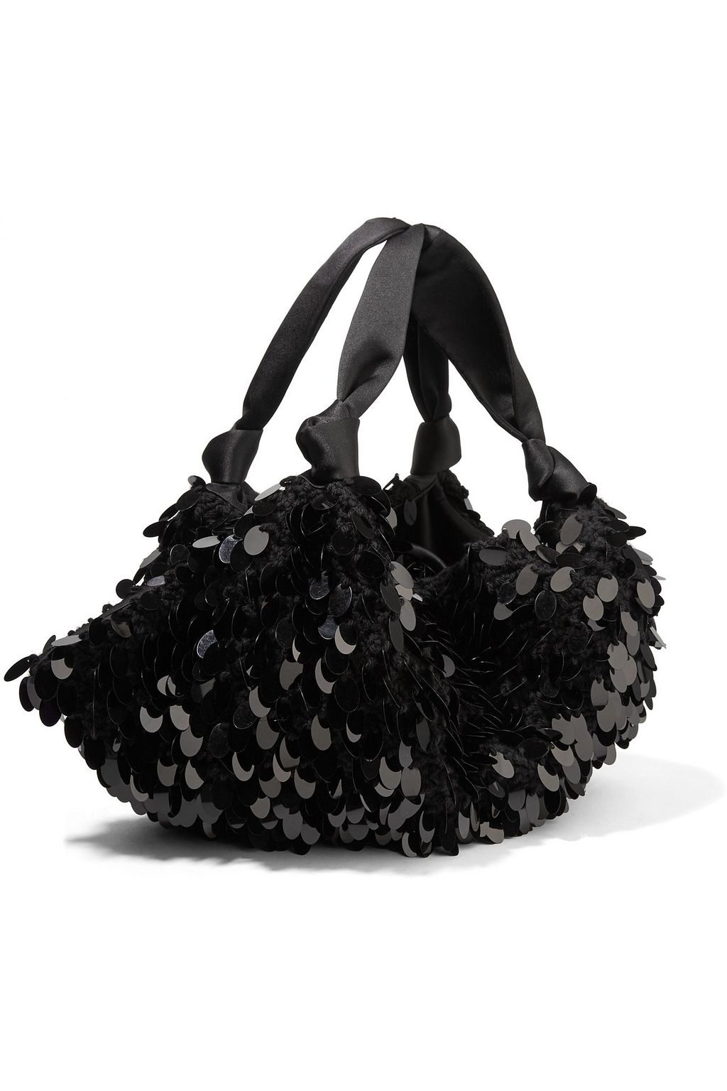 THE ROW Ascot sequined crochet-knit shoulder bag