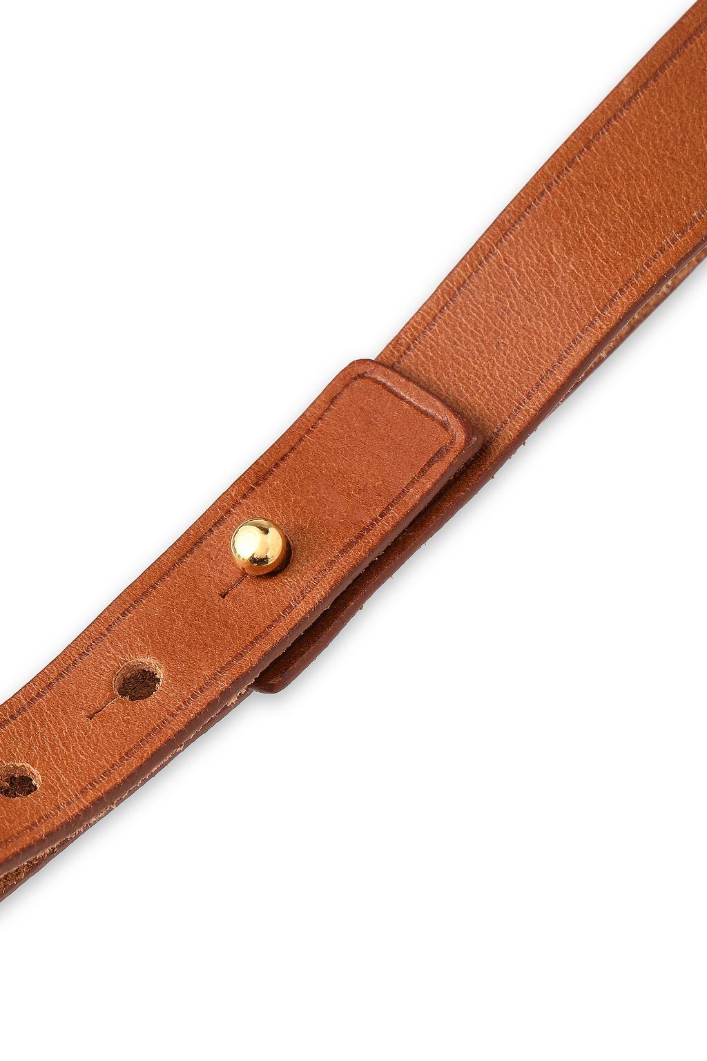 VALENTINO GARAVANI Burnished gold-tone, bead and leather necklace