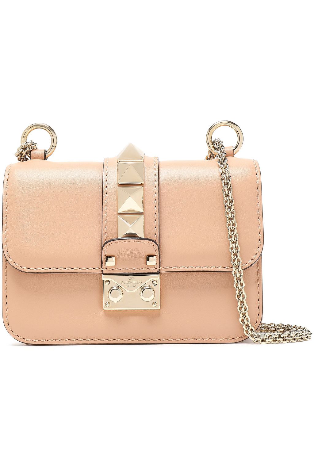valentino stud lock small shoulder bag